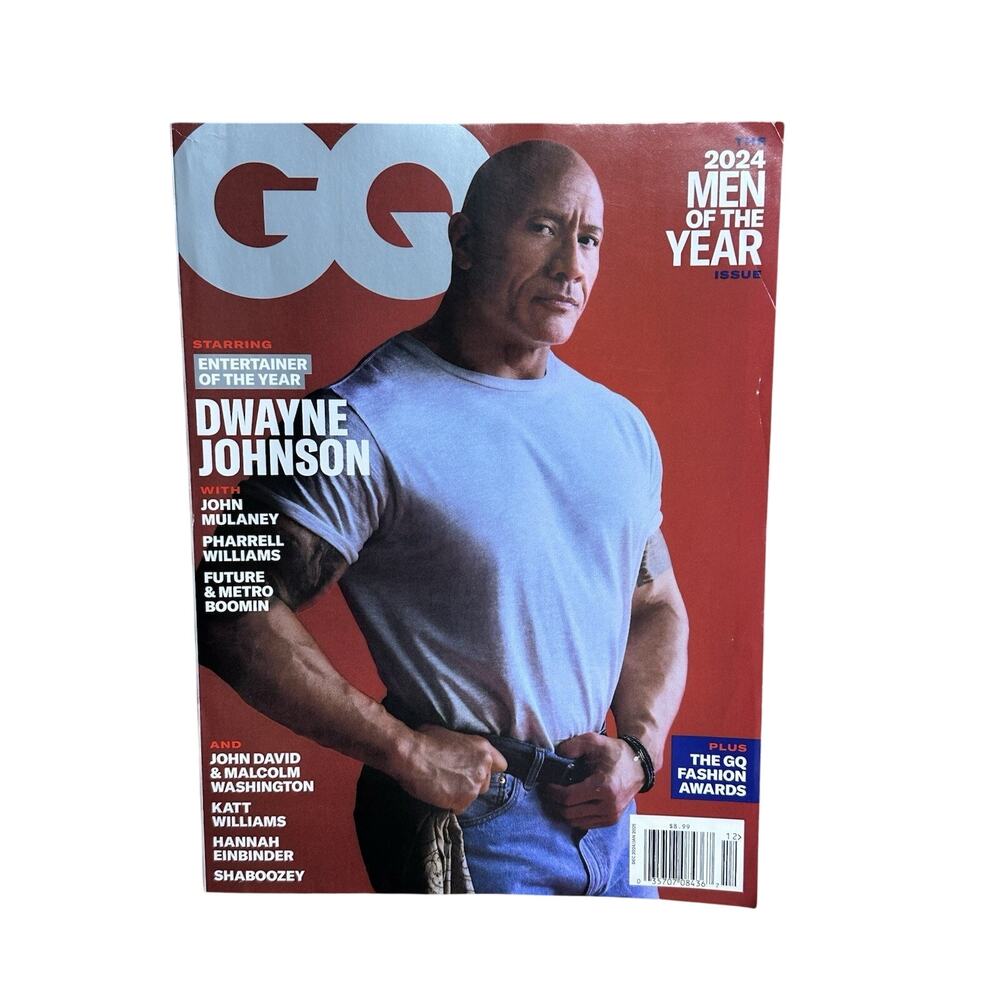 (NEW) GQ MAGAZINE DECEMBER 2024 JANUARY 2025 DWAYNE JOHNSON 2024 MEN OF THE YEAR